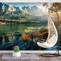 Carta da parati in vinile lago eib di monaco di baviera