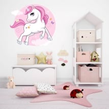 Vinile decorativo e adesivi unicorno infantile