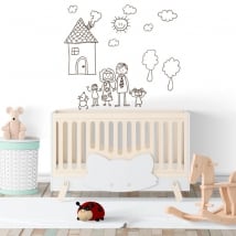 Vinile decorativo o adesivi disegno per bambini