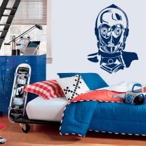 Vinile decorativo robot c-3po guerre stellari