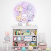 Vinili e adesivi per neonati animali per bambini