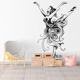 Vinile e adesivi silhouette donna ballerina