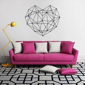 Vinile decorativo cuore amare