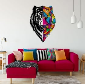Vinile e adesivi tigre triangoli
