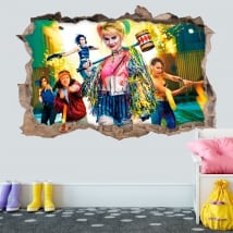 Adesivi in ​​vinile 3d harley quinn uccelli rapaci
