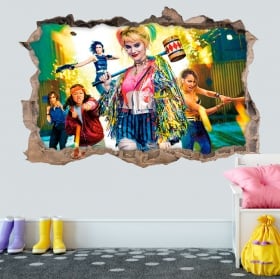 Adesivi in ​​vinile 3d harley quinn uccelli rapaci