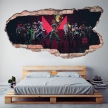 Vinile decorativo video gioco valorant 3d