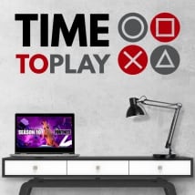 Vinili e adesivi video gioco time to play