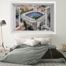 Finestre in vinile 3d stadio santiago bernabeu