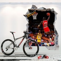 Vinili 3d basket michael jordan