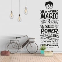 Vinili e adesivi citazione di harry potter