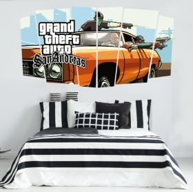 Vinili video gioco grand theft auto san andreas