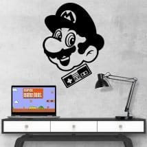 Vinile e adesivi retro videogiochi mario bros