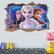 Vinili decorativi e adesivi 3d disney frozen 2