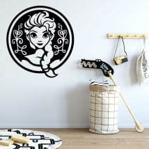 Vinile e adesivi disney frozen princess elsa