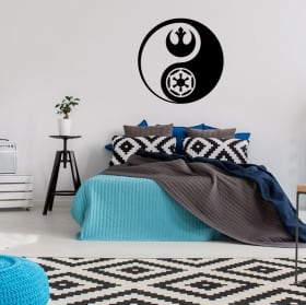 Vinili e adesivi yin yang star wars