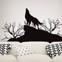 Vinili decorativi e adesivi lupo in natura