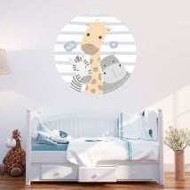 Vinile e adesivi per neonati amici animali