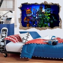 Vinili 3d video gioco five nights at freddy's