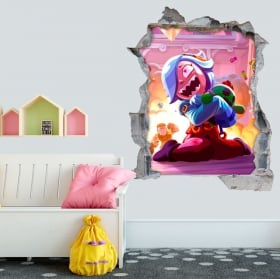 Adesivi buco muro 3d brawl stars