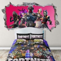 Adesivi murali videogioco fortnite 3d