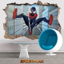 Vinile e adesivi 3d miles morales spider-man