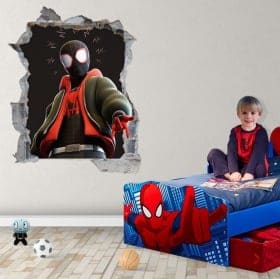 Vinile adesivo miles morales spider-man 3d