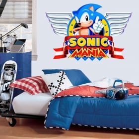 Vinili e adesivi videogioco sonic mania