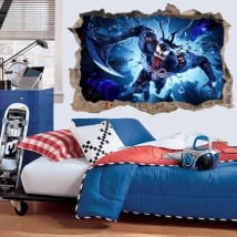 Vinili e adesivi 3d venom videogioco fortnite
