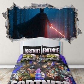 Vinili parete video gioco fortnite 3d