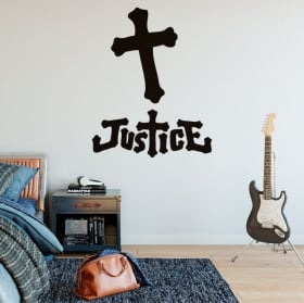 Vinile e adesivi music band justice