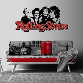 Vinili e adesivi banda musicale rolling stone
