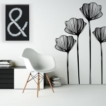 Adesivi in ​​vinile fiori per decorare