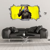 Vinili decorativi 3d cyberpunk 2077