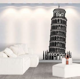 Vinili decorativi e adesivi torre di pisa