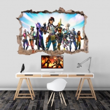 Adesivo buco 3d fortnite