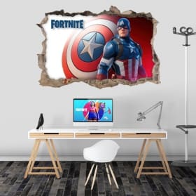 Adesivo buco 3d fortnite