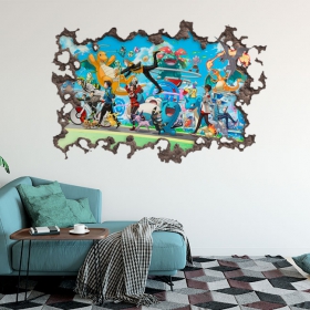 Vinile adesivo pokemon 3d