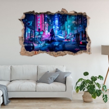 Vinile adesivo 3d cyberpunk