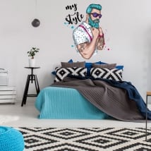Vinili decorativi e adesivi uomo il mio stile