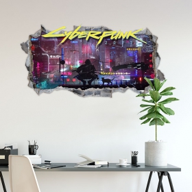 Vinili foro muro 3d cyberpunk 2077