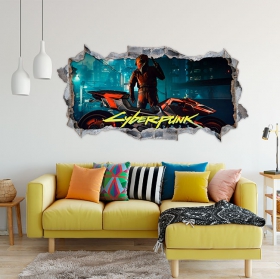 Vinili foro muro 3d cyberpunk 2077