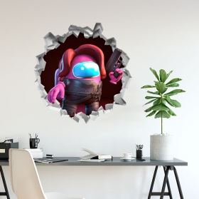Videogioco in vinile adesivo tra noi 3d