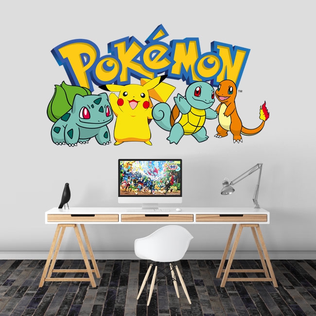 50 Shades Of Blue Geometric Triangles Pokémon GO Plus Vinyl Protective - Foto 3