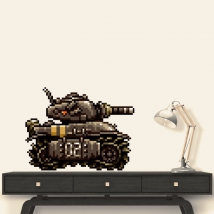 Adesivo in metal slug di lumache