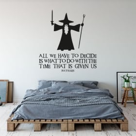 Vinili decorativi frase il signore degli anelli