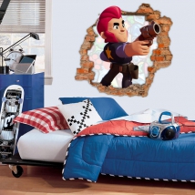 Vinile adesivo colt brawl stars 3d