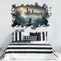 Harry potter castello di hogwarts vinile 3d