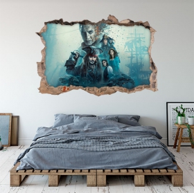 Vinili decorativi 3d pirati dei caraibi