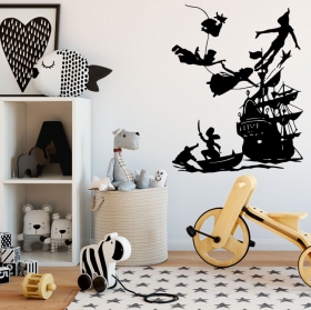 Vinile decorativo per bambini peter pan